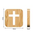 thumbnail image 2 of Lámpara de noche religiosa con cruz de Jesús, lámpara de mesa de madera de Jesús, colores cálidos, 2 of 5