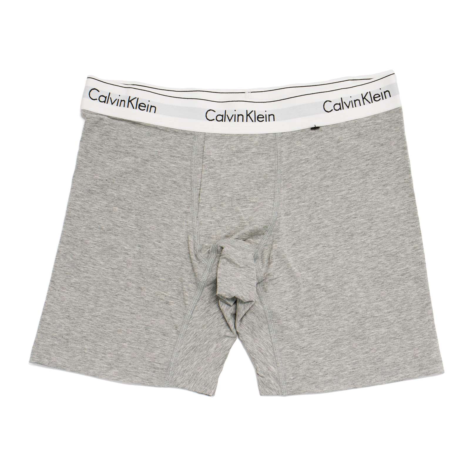 Calvin Klein Women's Modern Cotton Boxer Brief, Grey Heather,M - US