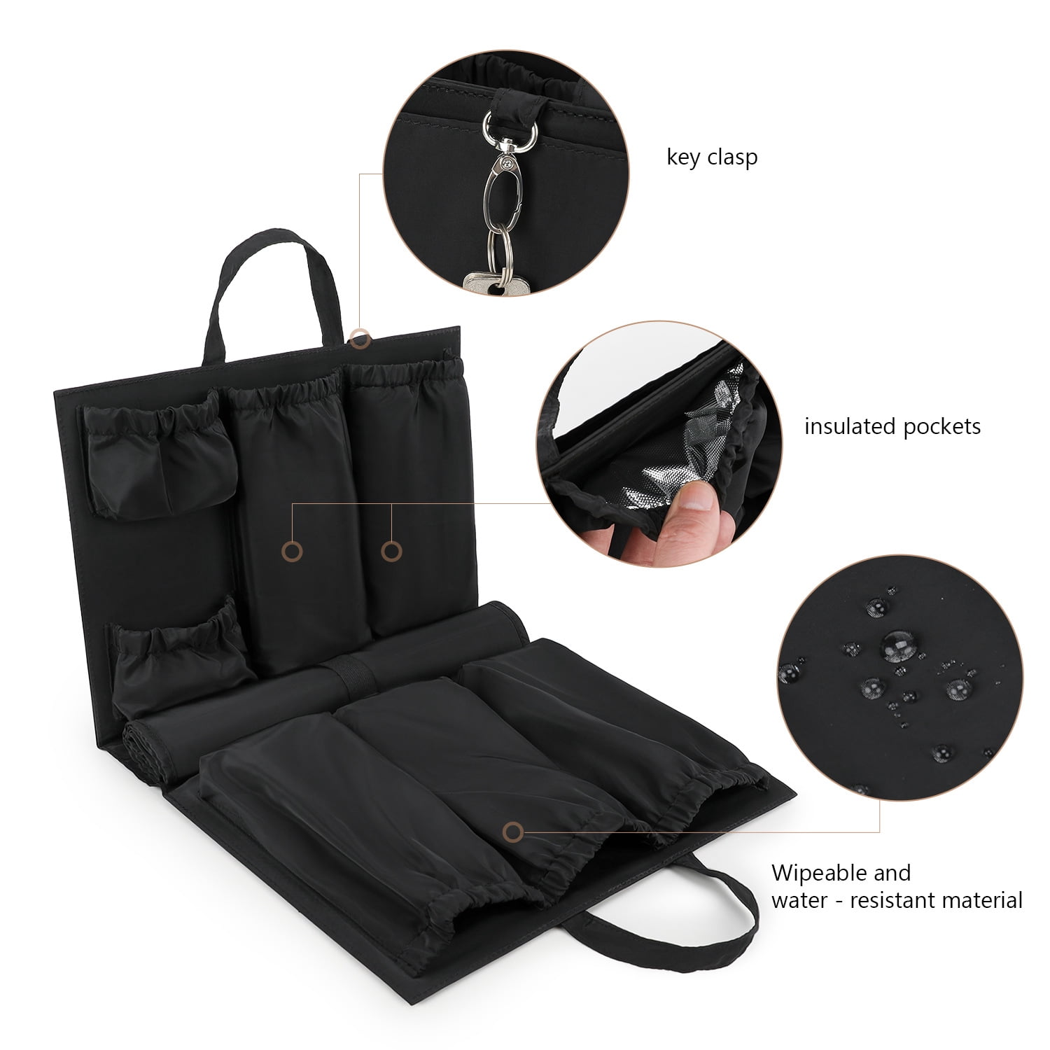 SPEKSEE Tote Bag Organizer Insert - Multi-Pocket Storage for Maternity and Baby Items, Convertible Diaper Bag