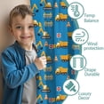 thumbnail image 3 of Blackout Kids Curtains,Excavator and Road Barrier Blue Pattern Children's Insulated Curtains Set Of 2,Bedroom Essentials,Toddler Room Decor 52"x63", 3 of 5