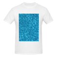 thumbnail image 4 of Bingfone Blue Glitter Men'S Loose Fit Short-Sleeve Pocket T-Shirt, 4 of 7
