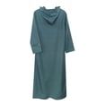 thumbnail image 5 of Men'S Hooded Thobe Robe Traditional Long Sleeve Loungewear With Convenient Side Pockets For Relaxation, 5 of 9