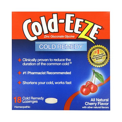 ColdEeze Cough Suppressant Drops Bag With Cherry Flavor 18 Each