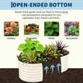 thumbnail image 2 of JoanKaren 2-Pack 6x3x2 ft Galvanized Raised Garden Bed,Outdoor Metal Planter Boxes for Vegetables,Fruits and Flowers,Beige, 2 of 8