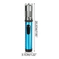 thumbnail image 3 of Tozuoyouz Airbrush Windproof Torch Lighter - Portable Adjustable Refillable Butane With Straight Flame For Outdoor Bbq Camping Kitchen Cooking Blue, 3 of 6