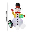 thumbnail image 4 of Juguete de Papá Noel de dibujos animados Adornos inflables de modelo gigante de dibujos animados, regalos de Navidad y Año Nuevo (muñeco de nieve de 1,8 m, Reino Unido), 4 of 7