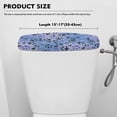 thumbnail image 5 of Renewold Dog Paw Heart Print Toilet Tank Lid Cover,Stain Prevention Protective Cover for Toilet Tank Lid, Stretch Fabric Fits Most Standard Toilets Tanks, Purple and Black, 5 of 6
