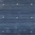 thumbnail image 1 of Ahgly Company Machine Washable Indoor Square Contemporary Steel Blue Area Rugs, 8' Square, 1 of 7
