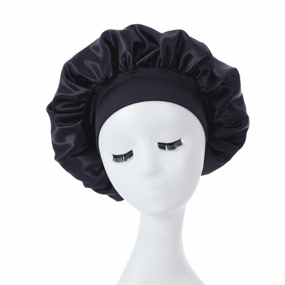 Satin Bonnet Silk Bonnet Hair Bonnet for Sleeping Satin Bonnet for Hair Bonnets for Women Silk Bonnet for Natural Hair(Navy blue)