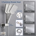 thumbnail image 2 of Boyel Living Shower System 12 inches Ceiling Mount 2-Functions Shower Faucet Set with Handheld Shower,Brushed Nickel, 2 of 10