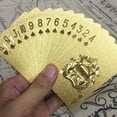thumbnail image 2 of 54 unids / set de papel de aluminio dorado, juego de mesa, fiesta, entretenimiento, naipes a prueba de agua, plástico Inevent OD0142-00, 2 of 7