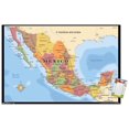 thumbnail image 1 of Map - Mexico Wall Poster, 22.375" x 34" Framed, 1 of 4