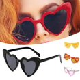 thumbnail image 2 of Women Vintage Heart Shaped Sunglasses Anti-glare Sun Blocking Glasses For Women Girl(rose A), 2 of 4