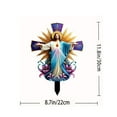 thumbnail image 3 of Cadorn Winter Jesus Garden Sign: Outdoor Lawn & Pot Decoration Stake, 3 of 7