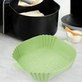thumbnail image 2 of Set of 2 Air Fryer Pan Fryers Accessories Silicone Bowl Handle Design Liner Square Baking Dish Mat, 2 of 6