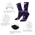 thumbnail image 4 of Wukai Galaxy Lightning Print Contrast Color Mid-tube Socks, 3D Printing Design Adult Socks, High Elastic Breathable Sports Socks, Suitable for Daily,Unisex, 4 of 6