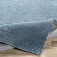 thumbnail image 3 of Hauteloom Moravia Wool Living Room, Bedroom Area Rug - Contemporary - Navy, Denim - 5' x 7'6", 3 of 12