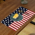 thumbnail image 5 of Household Imitation Clearance! 4th Of July Placemats Set Of 4 Gnome Patriotics America Memorial Day Independence Day Dining Table Decoratios Table Mats Cloth Placemats 12X18 Inch Colored, 5 of 6