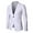White, variant on Dagugfen Blazer for Men Dress Long Sleeve Button Suit Business Casual Officewear Elegant Formal Jacket for Wedding
