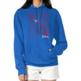 thumbnail image 4 of Women's G-III 4Her by Carl Banks  Royal Chicago Cubs Love Graphic Fleece Hoodie, 4 of 5