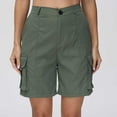 thumbnail image 6 of TQWQT Army Green Shorts Women Dressy Casual Bermuda Shorts 7 Inch Inseam High Waisted Trendy Summer 7 Inch Inseam Shorts with 6 Pockets Army Green XS, 6 of 9