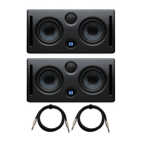 UPC: 0196271748533 | PreSonus Eris E44 MTM Dual Powered Studio Monitor(Pair) with TRS Cables (2-Pack)