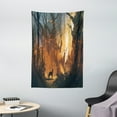 thumbnail image 1 of Mystic Tapestry, Lost Dog in Forest Mystical Theme over Trees Adventure Spooky Design Elements, Wall Hanging for Bedroom Living Room Dorm Decor, 40W X 60L Inches, Orange Brown, by Ambesonne, 1 of 2