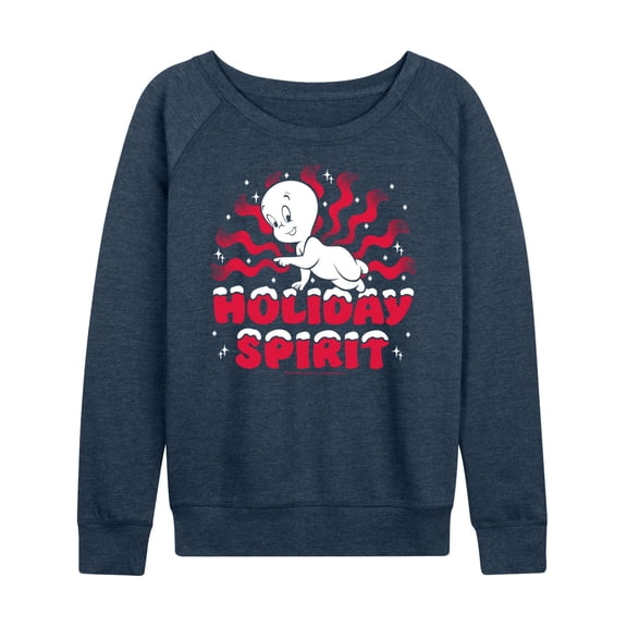 Casper The Friendly Ghost - Christmas - Holiday Spirit - Women's Lightweight French Terry Long Sleeve Shirt