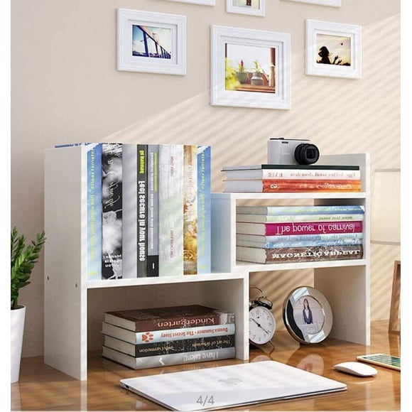 Expandable Wood Desktop Bookshelf Desktop Organizer Office Storage Rack Wood Display Shelf - Free Style Display True Natural Stand Shelf Rac