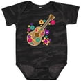thumbnail image 3 of Inktastic Acoustic Guitar with Colorful Flowers Boys or Girls Baby Bodysuit, 3 of 5