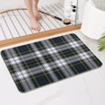 thumbnail image 4 of Blue Green Plaid Checkered Pattern Bathroom Rugs Mat,Non Slip Microfiber Bathroom Rug,Rubber Backing,Soft Bathroom Mats for Bathroom Floor,Tub and Shower,17x27in(43x68cm), 4 of 5
