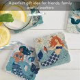 thumbnail image 4 of Thirstystone "Mermaid Island" 4-Pack Tumbled Tile Coasters 4" Square, 4 of 7