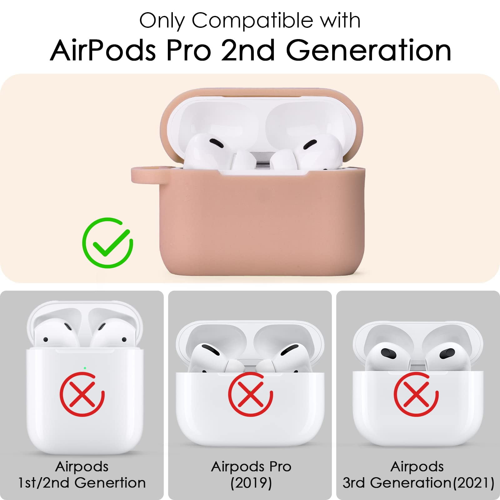 Case for AirPods 3 - VISOOM AirPods 3rd Blue Cases 2021 Silicone for iPod 3 Earbuds Case Cover Women Wireless Charging Case with Accessories Girl