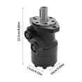 thumbnail image 2 of BMR 200 Replacement Hydraulic Motor Orbital Shaft 25mm Diamond Flange High Speed Torque, 2 of 12