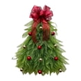 thumbnail image 3 of Corona Navidad Hecha A Mano Con Lazo Y Guirnalda Flores (A), 3 of 5