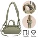 thumbnail image 4 of Bolso Mano Hombro Color Con Correa Ajustable para Mujeres Y Niñas, 4 of 9