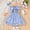 Blue, variant on ZEHJHUAN Toddler Girls' Bunny Embroidered Dress, Short Sleeve A-Line Ruffle Hem Dress with Back Buttons Pink,3-6M