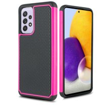 for Samsung Galaxy A52 5G with Tempered Glass Phone Case Shock Proof Edges Hybrid Hard Back Slim Bumper Cover