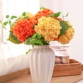 thumbnail image 3 of Namzi 3 Pcs 21in Artificial Hydrangea Flower Large Natural Lifelike Real Touch Hydrangea Flower(Green), 3 of 5