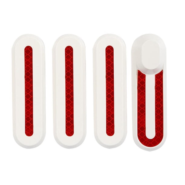 Wosthever Cubierta de neumático de rueda delantera y trasera para patinete, 4 Uds., para Mijia M365 Hubs, carcasa protectora, pegatina, Patinetes eléctricos blanco