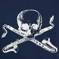 thumbnail image 3 of CafePress - Bass Clarinet Basset Horn Pirate Dark T Shirt - Men's Classic Graphic Cotton T-Shirt, 3 of 4