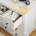 thumbnail image 4 of White Dresser for Bedroom with 10 Drawers, Wide Chest of Drawers, Large Wooden Storage Dresser for Bedroom, Living Room,Hallway, 4 of 8