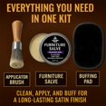thumbnail image 3 of Pulidor Furniture Salve para cuero y madera, 150 ml, con juego de cepillos, 3 of 6