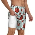 thumbnail image 3 of Balery Insects Mens Swim Trunks Swim Shorts for Men Quick Dry Inseam Beach Shorts with Compression Liner Pocket-Large, 3 of 9
