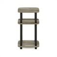 thumbnail image 4 of Furinno Just 3-Tier Turn-N-Tube Curve End Table, Side Table, 1-Pack, French Oak/Black, 4 of 6