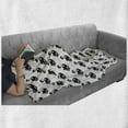 thumbnail image 6 of Ostrich Soft Flannel Fleece Throw Blanket, Wild Baby Animal Funny Desert Mammal Comic Childish Creature, Cozy Plush for Indoor and Outdoor Use, 60" x 80", Pale Peach White Black, by Ambesonne, 6 of 6