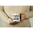 thumbnail image 2 of Inkdotpot Hello My New Name Is Mom 11oz CeramicCoffee Mug Funny Novelty Mothers Day Gift Mug-Orange, 2 of 5