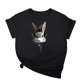 thumbnail image 1 of Tops de Cuello Alto para las Mujeres Amante Impreso Camiseta Cuello Redondo Manga Corta, Poliéster Spandex, 1 of 7