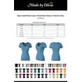 thumbnail image 2 of Made by Olivia Women's Basic Solid Multi Colors Fitted Short Sleeve T-Shirt [S-3XL] Blue Shadow XL, 2 of 4