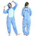 thumbnail image 3 of Disfraz de Cosplay de Stitch de Anime para adultos, pijama de Lilo Stitch, pijama de una pieza, ropa de dormir para parejas, disfraces de Halloween Kigurumi para hombres y mujeres, 3 of 5